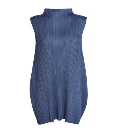 Issey Miyake Lamp Shade Top In Blue