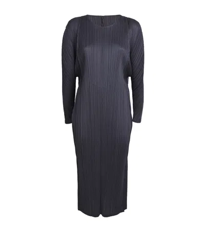 Issey Miyake Lantern Midi Dress In Grey