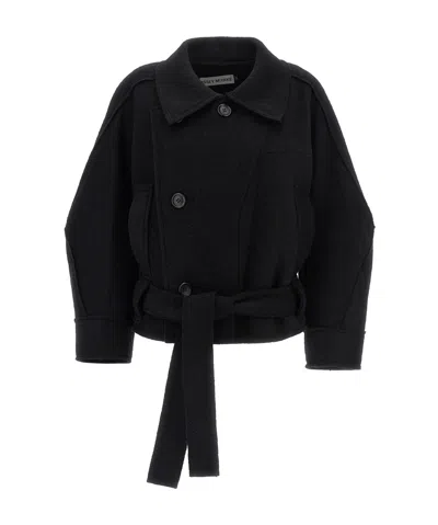 ISSEY MIYAKE ISSEY MIYAKE OUT OF A CUBE CROPPED COAT