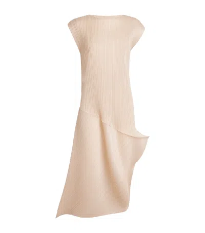 Issey Miyake Leap Midi Dress In Sand
