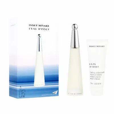 Issey Miyake L'eau D'issey 2 Piece Gift Set 2 Piece Gift Set With 3.3 oz Edt (travel Offer) In Multi