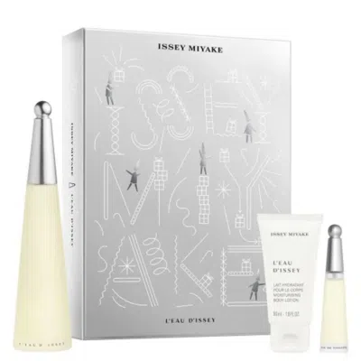 Issey Miyake L'eau D'issey 3 Piece Gift Set 3 Piece Gift Set With 3.3 oz Edt In Multi