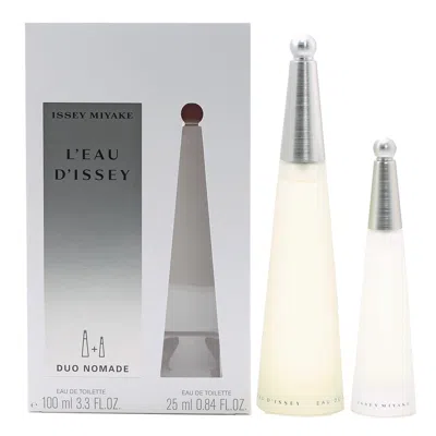 Issey Miyake L'eau D'issey Pour Femme Set 3.4 oz Edt, .85 oz Edt In Transparent