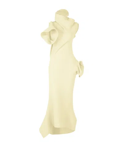 Issey Miyake Life Form  Dress In Neutral