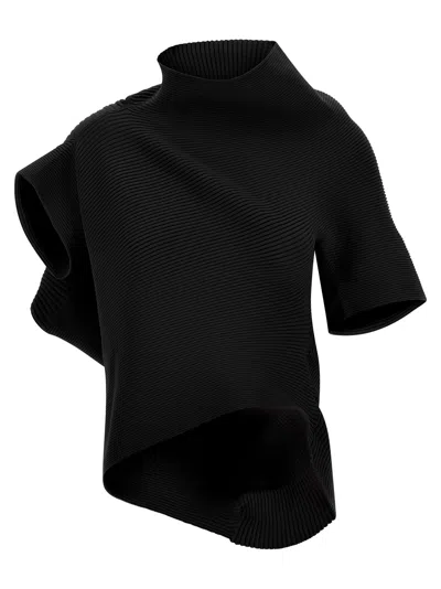 Issey Miyake Life Form Top In Black