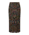 Issey Miyake Black Light Festival Midi Skirt In Black