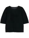 Issey Miyake Perforated T-shirt In Black