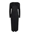 Issey Miyake Light Wave Midi Dress In Black