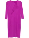 Issey Miyake Light Wave Midi Dress In Pink
