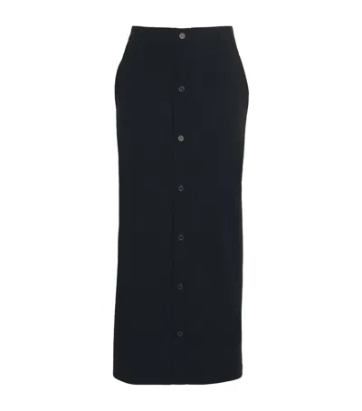 Issey Miyake Like Torso Like Shirt Maxi Skirt In Black