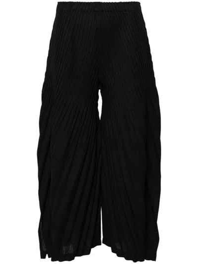 Issey Miyake Linen Like Pleats Pants Clothing In Black