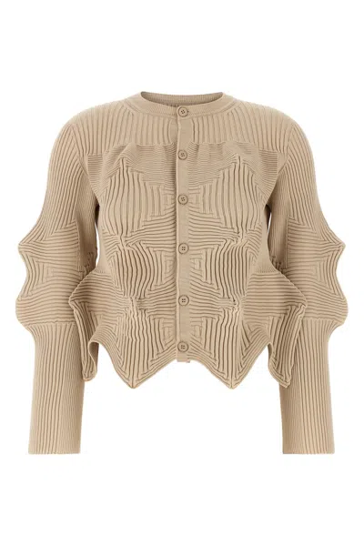 Issey Miyake Linkage Asymmetrical Cardigan In Black