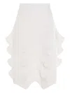 Issey Miyake Linkage Midi Skirt In White