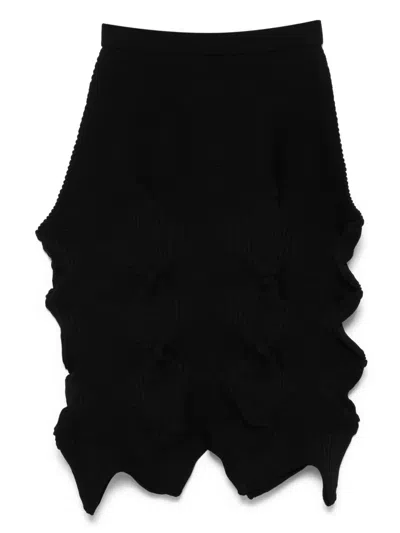 Issey Miyake Linkage Mini Skirt In Black