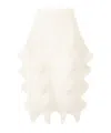 Issey Miyake Kone Kone Midi Skirt In Washi White