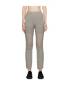 Issey Miyake Logo Slim Casual Pants In Gray