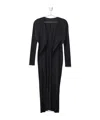 Issey Miyake Basics Longline Cardigan In Black