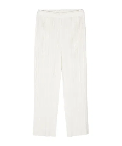 Issey Miyake Long Casual Pants In White