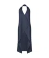 Issey Miyake Navy Monthly Colors November Maxi Dress In Black