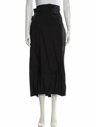 Pre-owned Issey Miyake Long Skirt In Black