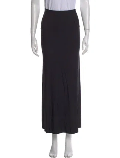 Pre-owned Issey Miyake Long Skirt In Black