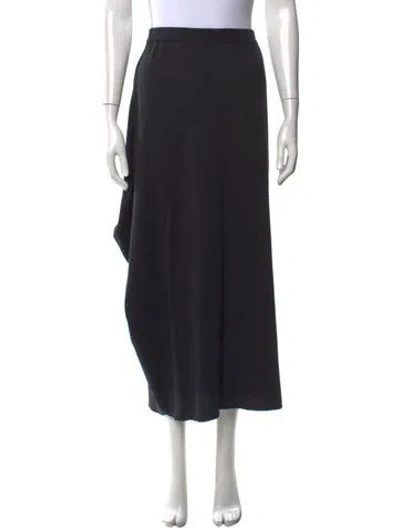 Pre-owned Issey Miyake Long Skirt In Black