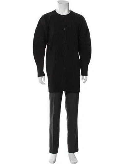Pre-owned Issey Miyake Long Sleeve Dress Shirt In Gray