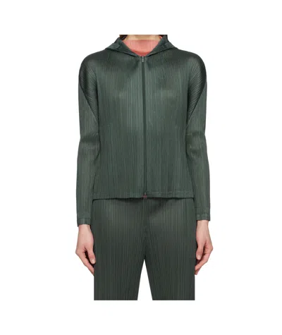 Issey Miyake Gray Monthly Colors December Hoodie In 18 Steel Gray