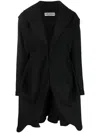 Issey Miyake Long-sleeve Oversized Coat In Black