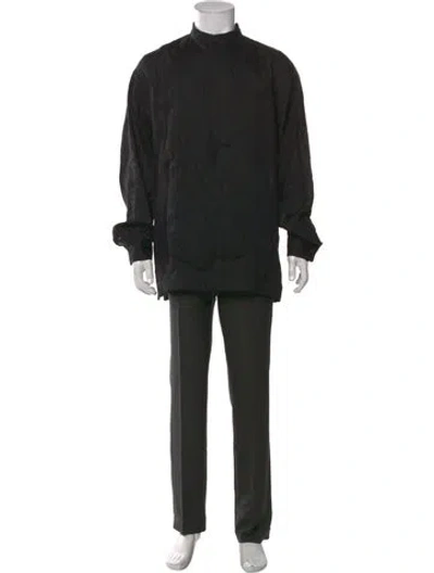 Pre-owned Issey Miyake Long Sleeve Shirt In Black