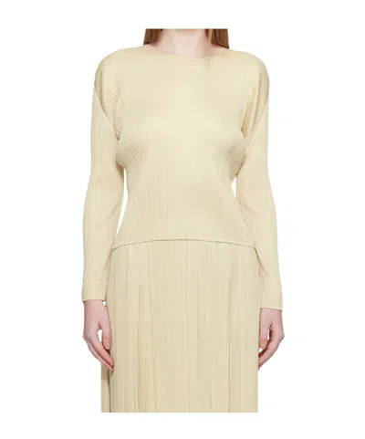 Issey Miyake Long Sleeve Shirt In Brown