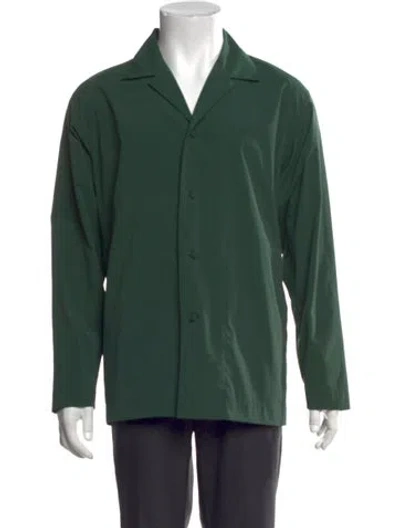 Pre-owned Issey Miyake Long Sleeve Shirt In Green
