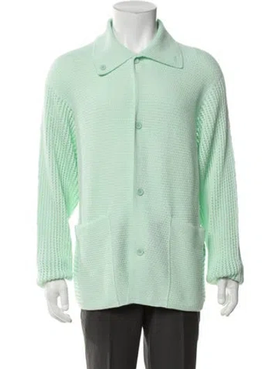 Pre-owned Issey Miyake Long Sleeve Shirt In Green
