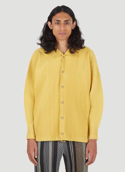 Issey Miyake Long Sleeve Shirt In Yellow