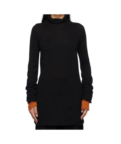 Issey Miyake Long Sleeve Sweater In Black
