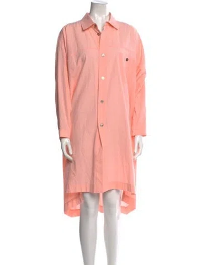 Pre-owned Issey Miyake Long Sleeve Tunic In Pink