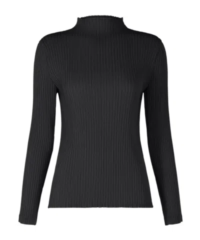 Issey Miyake Long-sleeved Blouse In Black