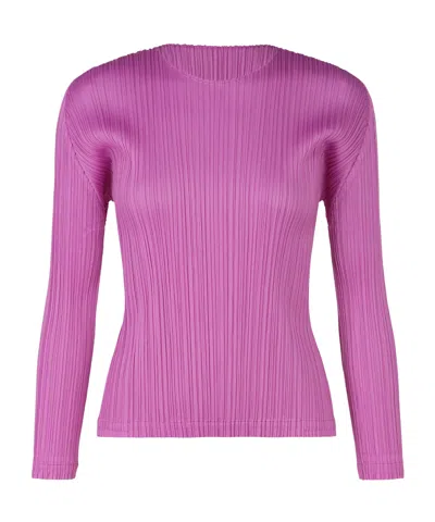 Issey Miyake Long-sleeved Blouse In Pink