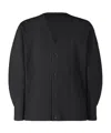Issey Miyake Long-sleeved Cardigan In Black