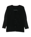 Issey Miyake Long-sleeved Cardigan In Black