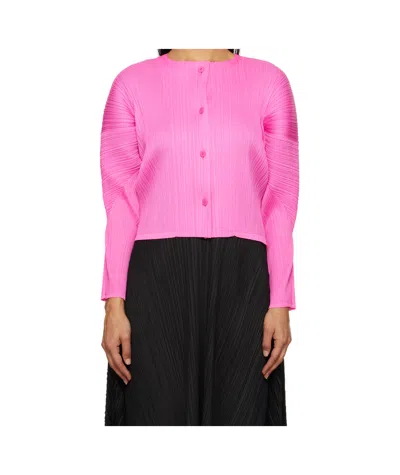 Issey Miyake Pink Monthly Colors October Cardigan In 22 Pink