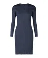Issey Miyake Long-sleeved Dress In Black