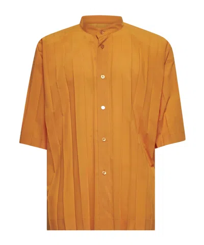 Issey Miyake Long-sleeved Shirt In Blue