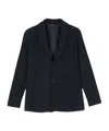 Issey Miyake Pleated Single-breasted Jacket In Black