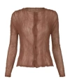 Issey Miyake Long-sleeved Sweater In Brown