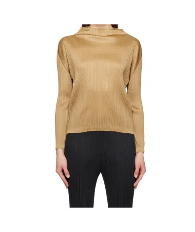 Issey Miyake Long-sleeved Sweater In Nude