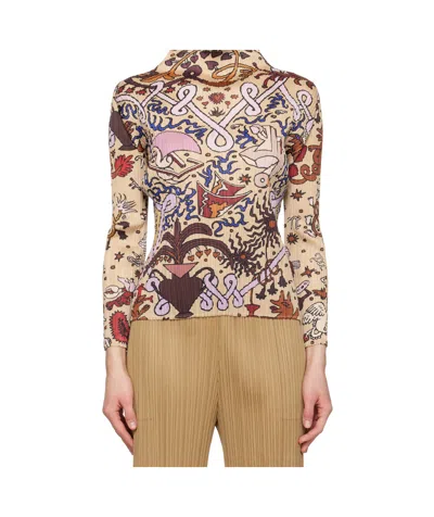 Issey Miyake Long-sleeved Sweater In Nude