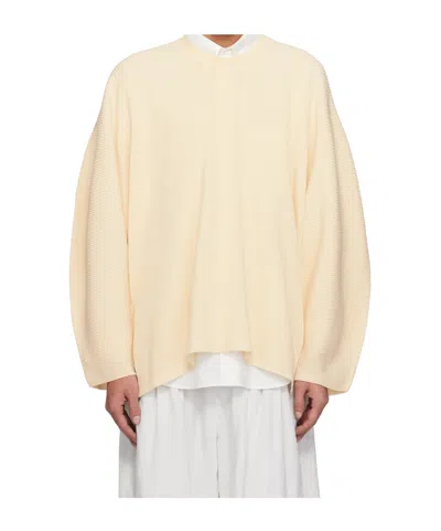 Issey Miyake Long-sleeved Sweater In Nude