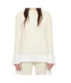 Issey Miyake Long-sleeved Sweater In White