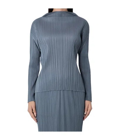 Issey Miyake Long-sleeved T-shirt In Gray